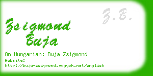 zsigmond buja business card